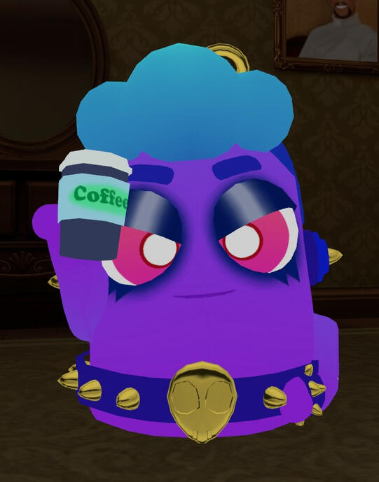 Gleg is a character from the game Cosmonious High and was created by the Owlchemy Labs (the creators of Job Simulator and Vacation Simulator). This is also an Avatar made by me.